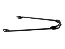 Spatbordstang 24" per stuk mat zwart