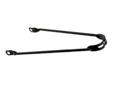 Spatbordstang 26" per stuk mat zwart