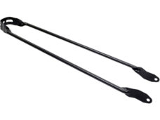 Spatbordstang 28" mat zwart Transport/Urban 6mm pad-bev.