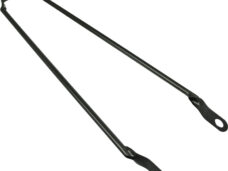 Spatbordstang 28" per stuk antraciet/grijs
