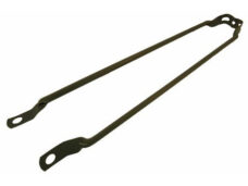 Spatbordstang 28" per stuk metallic grijs