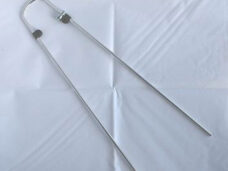 Mirage spatbordstang 28" 5mm 55mm RVS zilver (set)