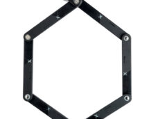 AXA vouwslot Newton zwart 90cm met cilinderslot