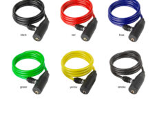 Spiraal kabelslot *BULK* zwart per 12st