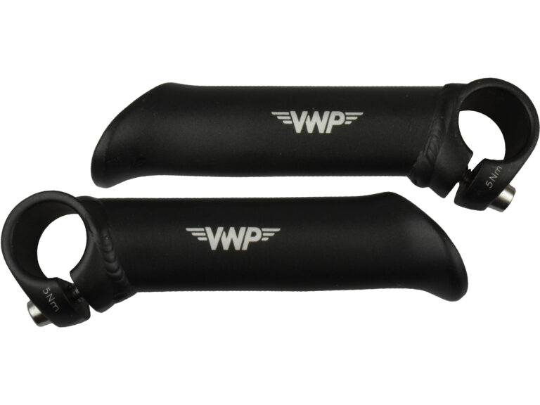 VWP bar-ends Forged kort recht aluminium zwart
