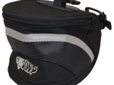 VWP zadeltas luxe L-nylon m/klik-sluit. zwart