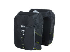 Basil Miles Double bag dubbele tas 32L Black lime 17751