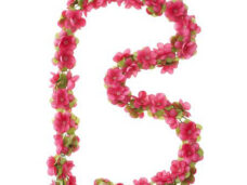 Basil bloemenstreng Flower Garland 120cm fuchsia