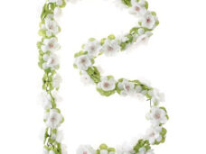 Basil bloemenstreng Flower Garland 120cm wit