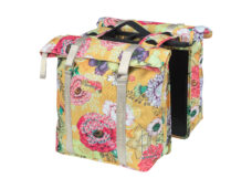 Basil Bloom Field dubbele fietstas MIK 28-35L honinggeel
