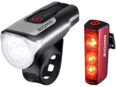 Sigma verlichtingsset Aura 80 lux + Blaze USB-laadbaar
