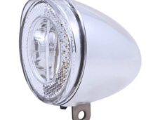 Spanninga koplamp Swingo Xb chroom incl.3xAAA bat.reflect.