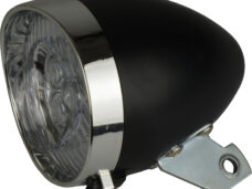Koplamp Catch It 3-LED retro zwart OEM