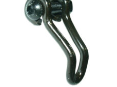 Busch & Müller koplamphaak kort 25/18mm RVS zwart