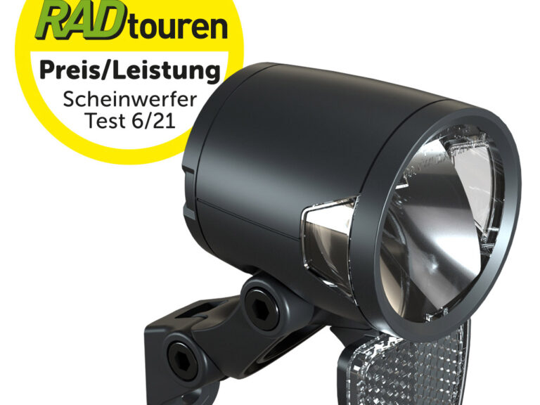 Herrmans koplamp H-Black MR8 dynamo on/off 180 lumen zwart