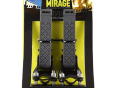 Mirage voetsteun opklapbaar met riem zwart/grijs