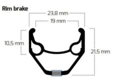 Ryde velg ZAC 2000 28"/622 32g 14G CNC alu zwart