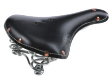 Monte Grappa zadel m/veer Old Frontiers Classic leer zwart