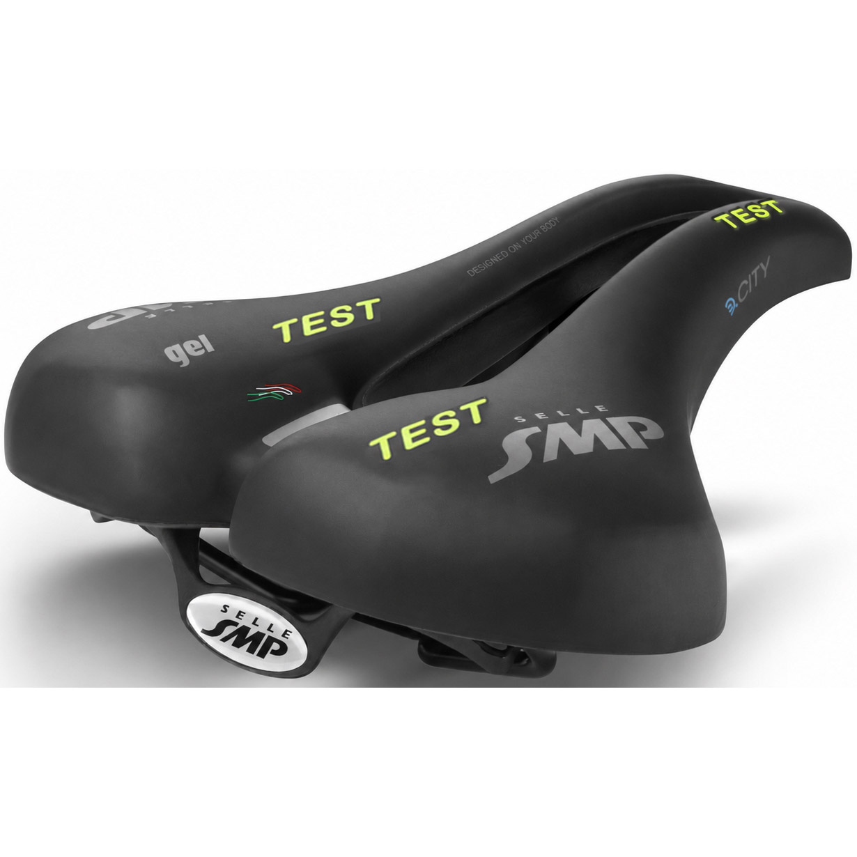 SMP testzadel E-City gel zwart/geel