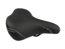 Selle Bassano zadel XXL Volare BigCity m/elastomeer zwart