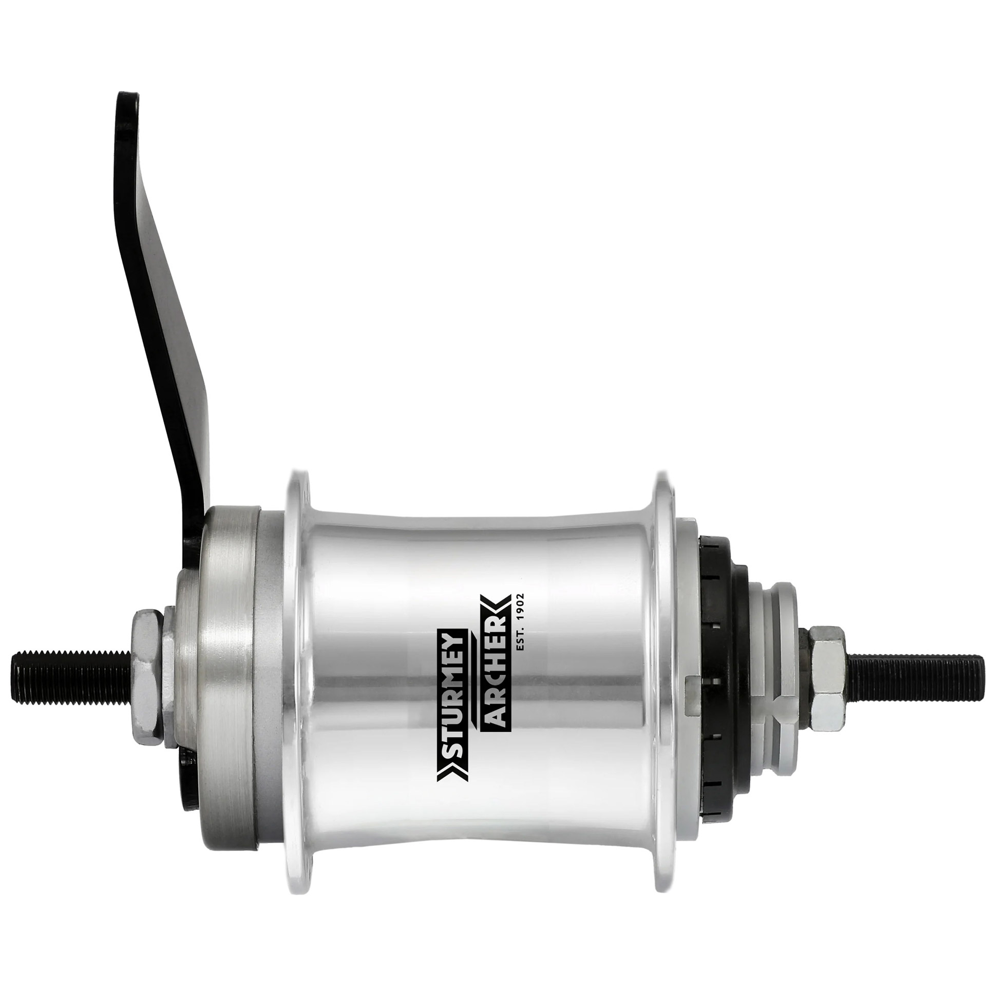 Sturmey Archer achternaaf A2C (L) 2v terugtraprem 36g zilver