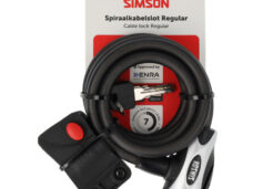 Simson spiraalkabelslot Regular 10mm 150cm