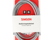 Simson remkabelset compleet universeel grijs RVS