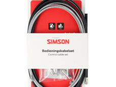 Simson trommelremkabelset compleet universeel zwart RVS