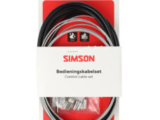 Simson remkabelset compleet Shimano Nexus rollerbr. RVS zw
