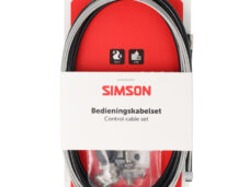 Simson remkabelset compleet Shimano rollerbrake RVS zwart
