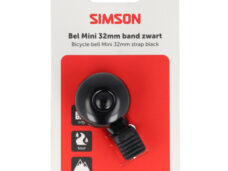 Simson bel Mini 32mm flex-band bevestiging zwart