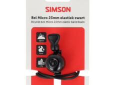 Simson bel Micro 23mm elastiek bevestiging zwart