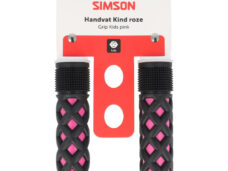 Simson handvatset Kinder roze/zwart