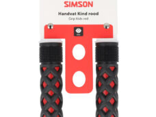 Simson handvatset Kinder rood/zwart