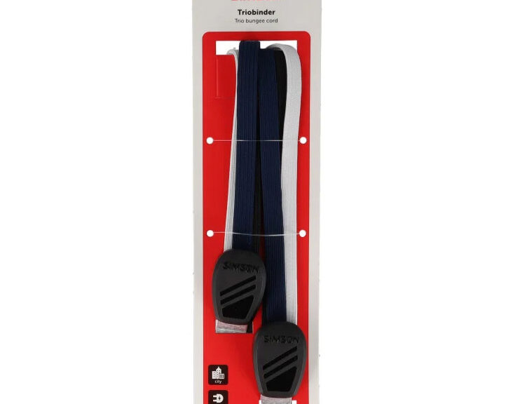 Simson triobinder 60cm zwart/blauw/wit