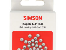Simson kogels 1/4" (24st)