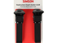 Simson voetrusten 1118 op as zwart