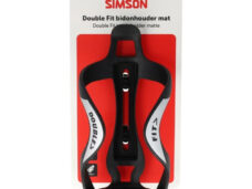 Simson fles- en bidonhouder Double Fit mat zwart