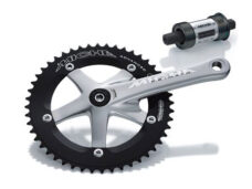 Miche Crankstel Pista Advanced 167mm 49tds. 1/8 zilver