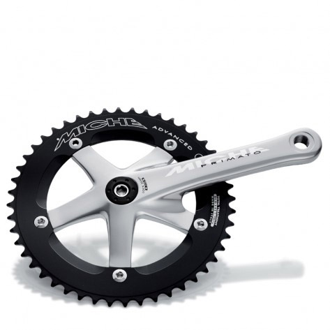 Miche Crankstel Pista Advanced 175mm 52tds. 1/8 zilver