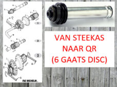 Miche achternaaf adaptor voor steekas naar QR DX m/disc