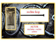 Miche spaak Altur 282mm LA+RA zwart (10st)
