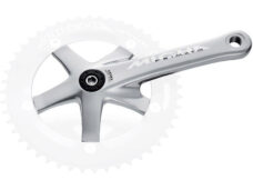 Miche crank Primato Adv. 175mm rechts zonder tandwiel zilver
