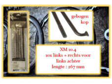 Miche spaak XM 10.4 267mm LV+RV+LA zwart (10st)