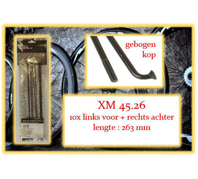Miche spaken & nippels. ✓ Snel geleverd ✓ Gratis verzending v.a. €75
