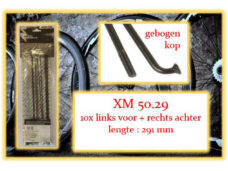 Miche spaak XM 50.29 291mm LV+RA zwart (10st)