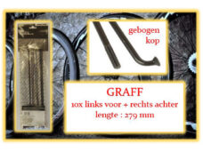 Miche spaak Graff 279mm LV+RA zwart (10st)