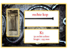 Miche spaak K1 295mm RA zwart (5st)