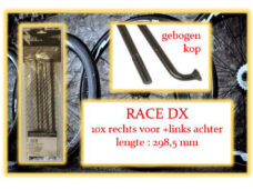 Miche spaak Race DX 298mm RV+LA zwart (10st)