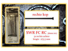Miche spaak SWR FC RC 275mm RA zwart (5st)